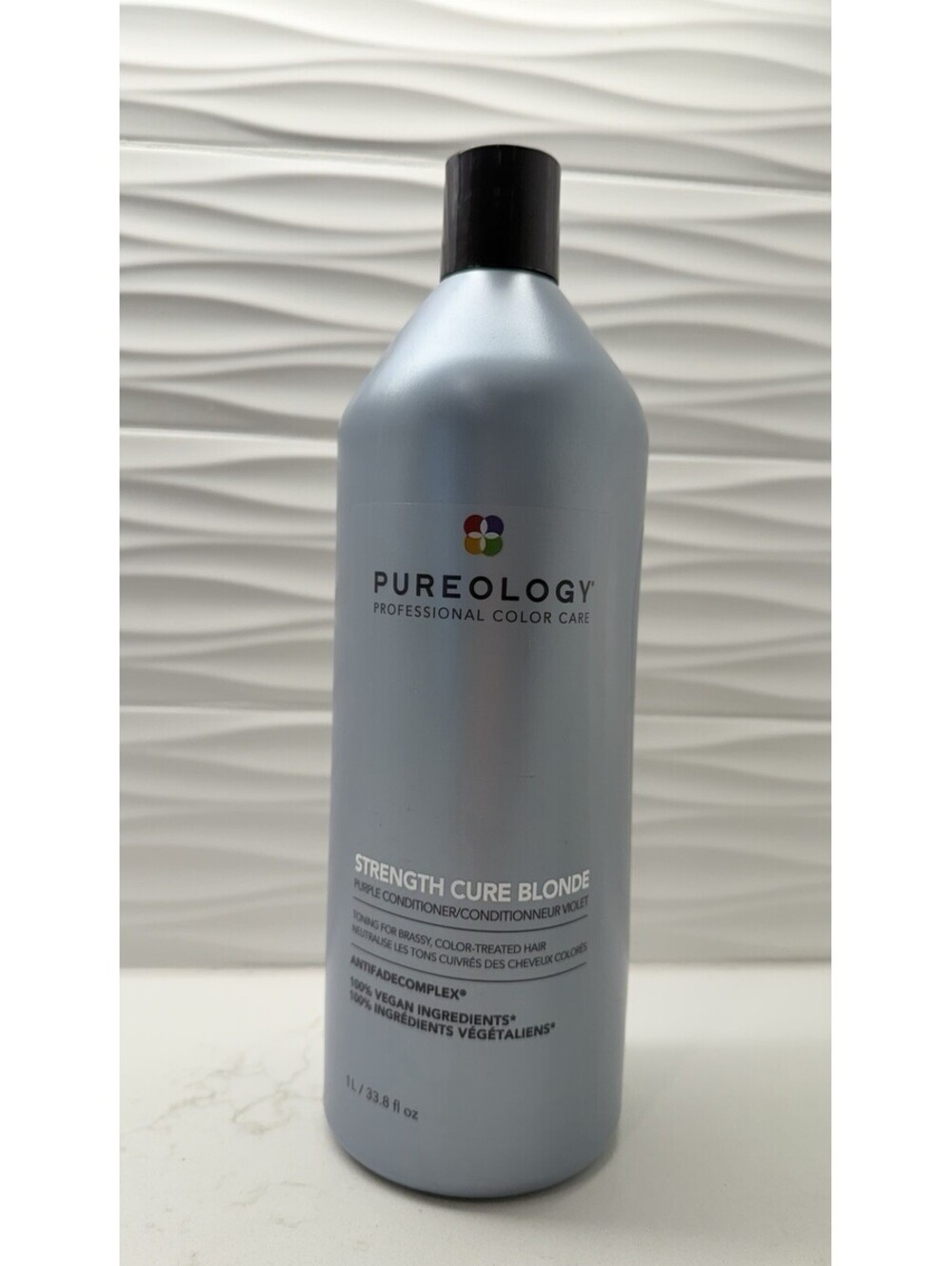 Pureology Strength Cure Blonde Purple Conditioner - Jumbo 1L- 33.8 oz New/Sealed